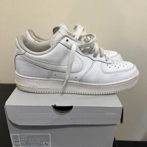 White Air Force 1s Size 10.5
